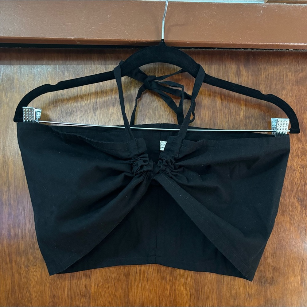 Intimately Free People Black Summer of Love Halter Top Convertible Bra size M
